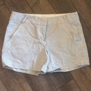 J.crew striped seersucker short size 10